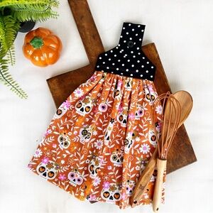 Sugar skull Halloween Kitchen Hand Towel